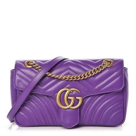 gucci 2way purple bag